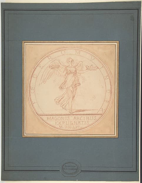 Design for medal commemorating the capture of Port Mahon — Edme Bouchardon