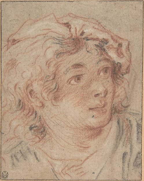 Young Man Wearing a Beret — François Boucher