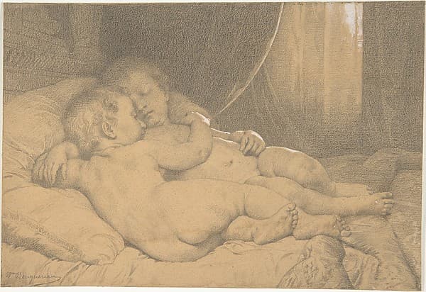 Two Sleeping Children — William Bouguereau