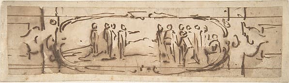 Drawing for a Cartouche — Jacques Callot