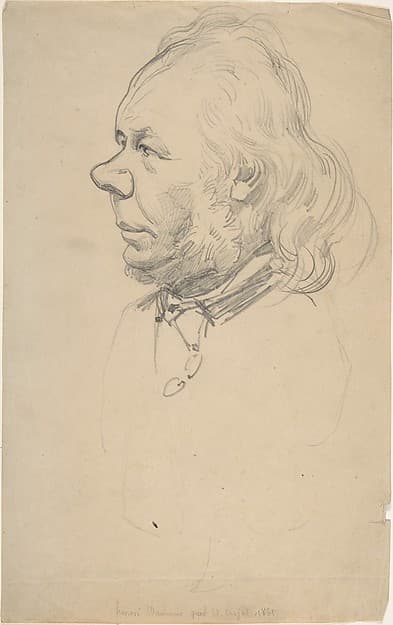 Portrait of Honoré Daumier — Etienne Carjat
