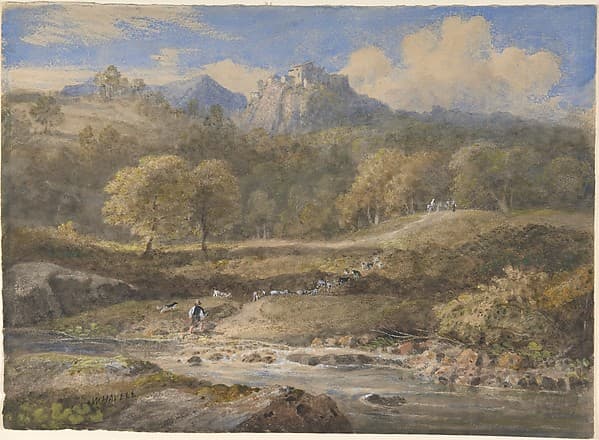 Licenza, near Rome: Horace's Villa — William Havell