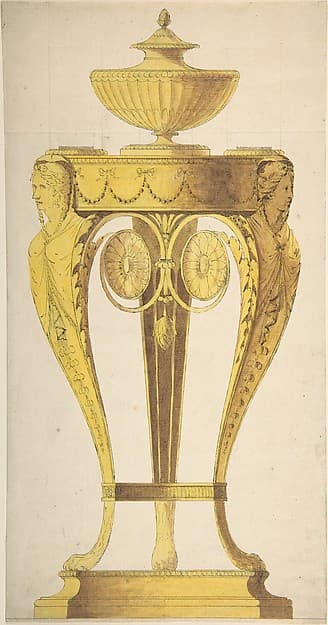 Design for a torchere or perfume burner — Henry Holland