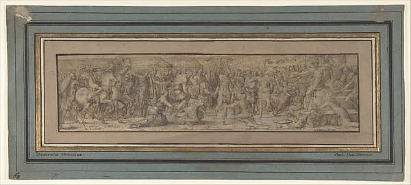 Cassandra preventing Deiphobe from killing Paris — Jean Cousin the Elder
