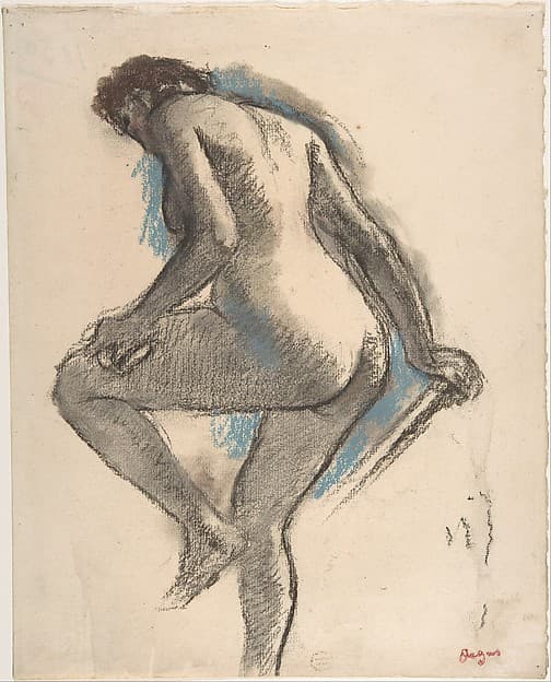 Bather Sponging Her Knee — Edgar Degas