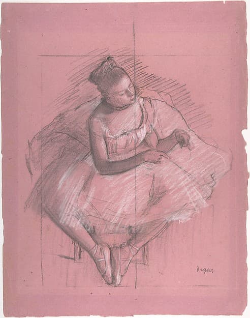 Seated Dancer — Edgar Degas