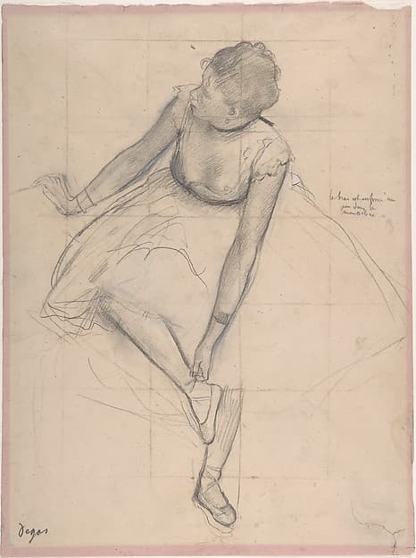 Dancer Adjusting Her Slipper — Edgar Degas