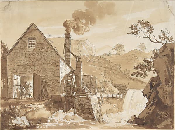 The Iron Forge between Dolgelli and Barmouth, Merioneth Shire — Paul Sandby