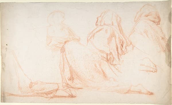 Four Figures Kneeling in Supplication — Alexandre Laemlein