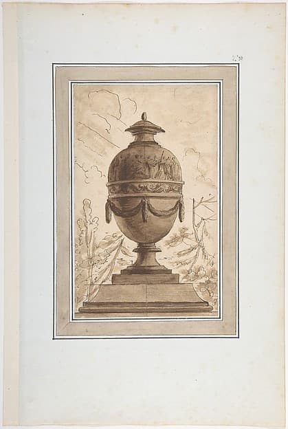 Study for a Vase in a Suite of Vase Designs — Louis Joseph Le Lorrain
