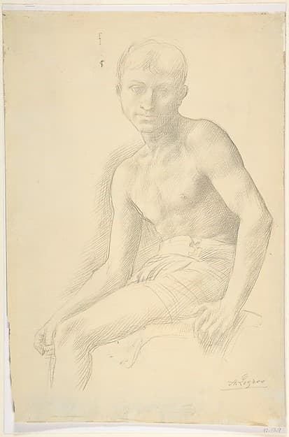 Study of a Figure — Alphonse Legros