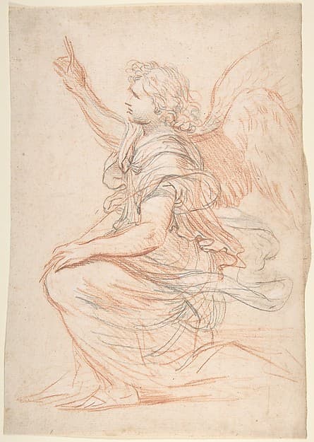 Study for the Archangel Gabriel — Nicolas Mignard