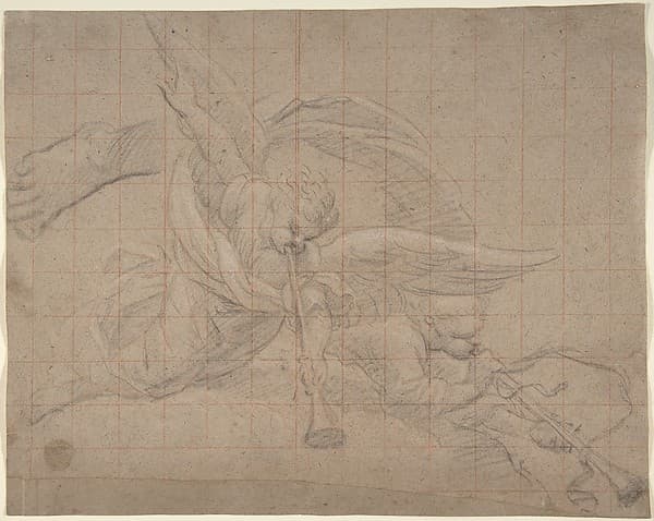 Two Angels, Study for the Val de Grâce — Pierre Mignard