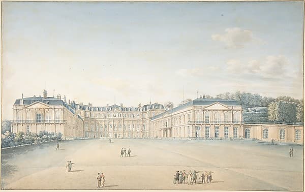 Courtyard of the Chateau de Saint-Cloud — Victor Jean Nicolle