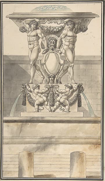 Design for a Fountain — Charles Pierre Joseph Normand