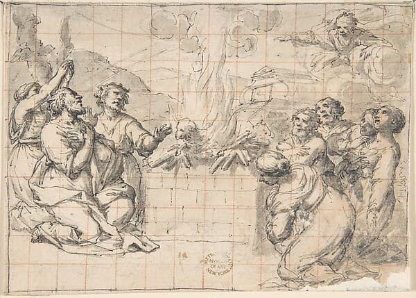 The Sacrifice of Noah — Lazzaro Baldi
