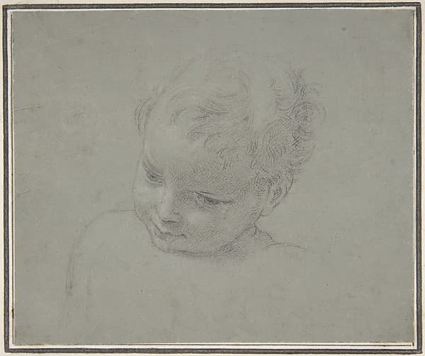 Bust-Length Study of a Child — Pompeo Batoni
