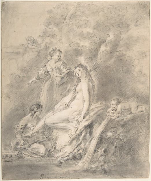 Bathsheba at the Bath — Antoine Pesne