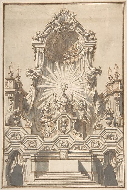 Framed Design for an Altar — Giuseppe Galli Bibiena