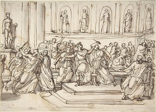 Assassination of Julius Caesar — Vincenzo Camuccini