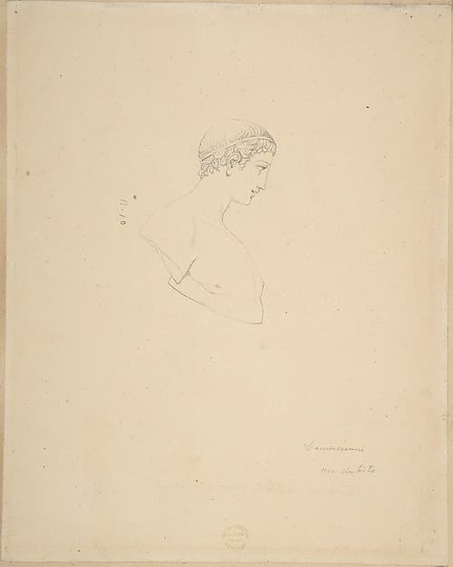 Classical Male Bust in Profile — Vincenzo Camuccini