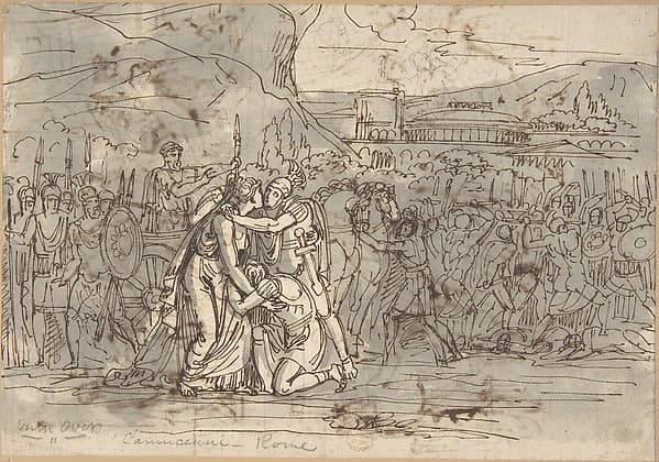Soldiers Going into Battle — Vincenzo Camuccini