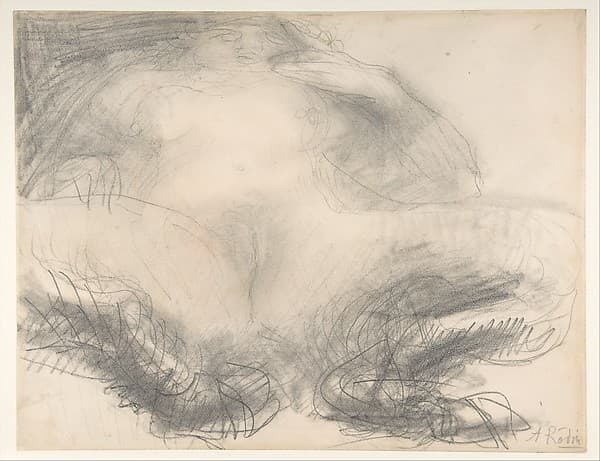 Study of a nude female figure (Satyress) — Auguste Rodin