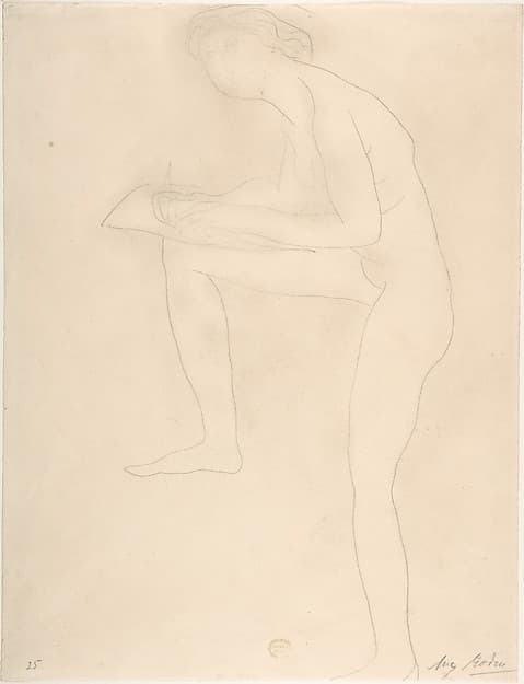 Sketch for Figure on Whistler Monument — Auguste Rodin