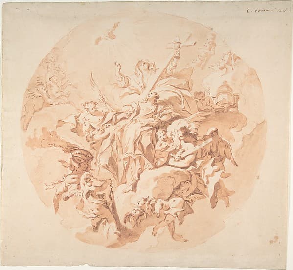 Saint Lucy in Glory — Carlo Innocenzo Carloni