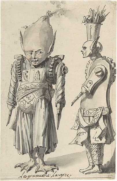 Caricature of Engravers "à la Grecque" — Jean Charles Delafosse