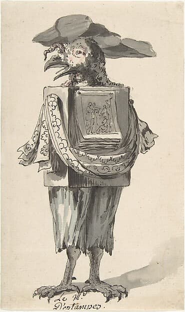 Caricature of a Print seller — Jean Charles Delafosse