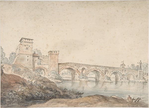 Ponte Molle, Rome — Joseph Vernet