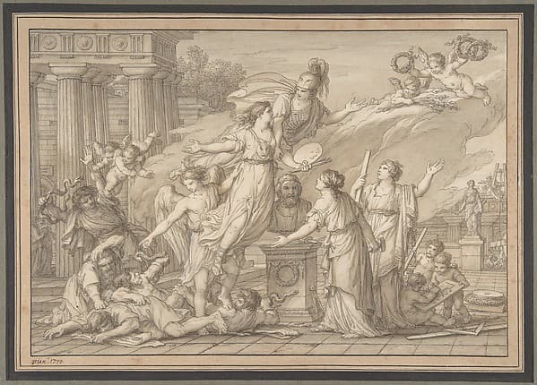 Allegory of the Arts — Joseph Marie Vien