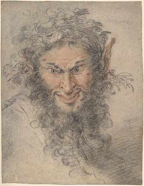 Head of a Satyr — Antoine Watteau