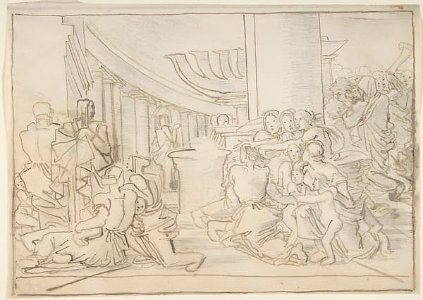 Congregation in a Temple — Fortunato Duranti