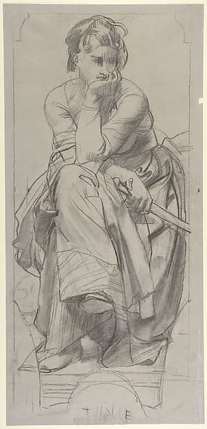 Study for the Muse Thalia — Paul Baudry