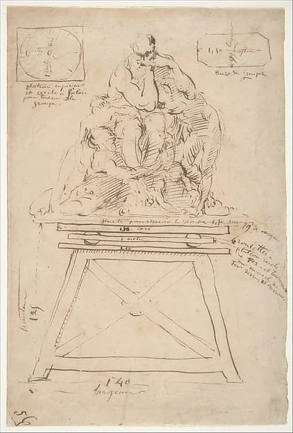 Study for the modeling stand of the Ugolino group — Jean-Baptiste Carpeaux