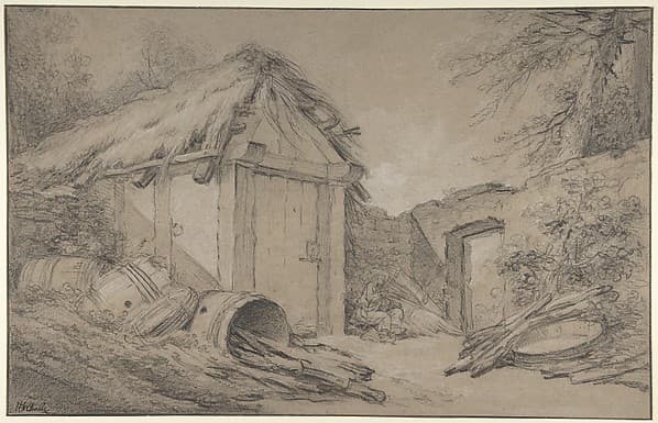 Farmyard — Charles Michel Ange Challe