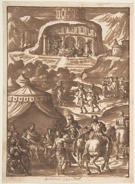 Alexander in His Tent (?) — Antonio Gandini