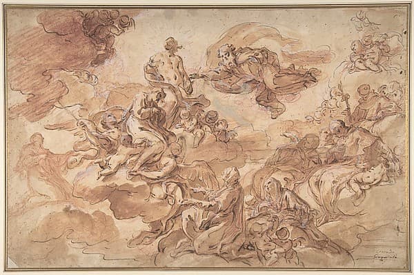 Saint Joseph Presented by the Virgin to the Holy Trinity — Corrado Giaquinto