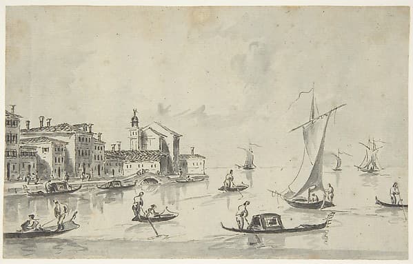 San Biagio on the Giudecca — Giacomo Guardi