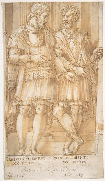 Two Princes of the House of Este: Ernest VI and Francis II — Pirro Ligorio