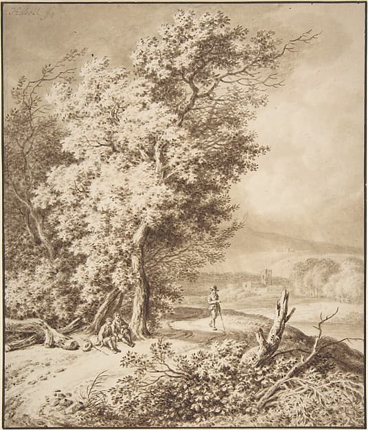 Landscape with Wayfarers — Ferdinand Kobell