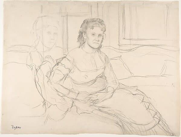 Study for "Madame Théodore Gobillard" (Yves Morisot) — Edgar Degas