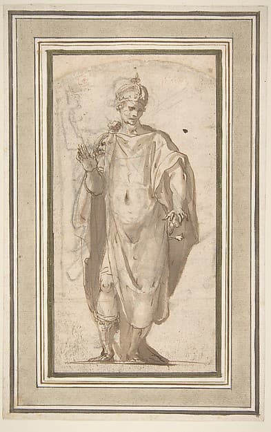 Standing Figure of a Warrior King — Cesare Nebbia