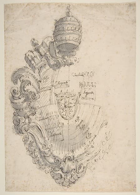 Coat of Arms of Clement XIII (Rezzonico) — Giovanni Battista Piranesi