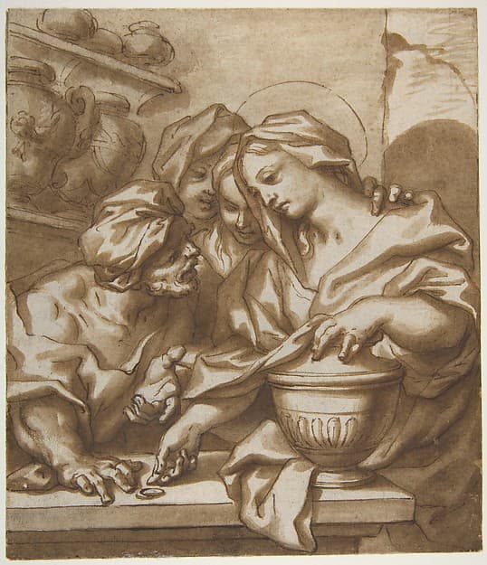 Mary Magdalen Buying Ointment — Paolo Gerolamo Piola