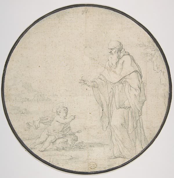 St. Augustine and the Child on the Seashore — Andrea Pozzo