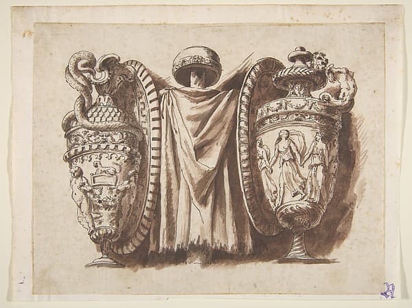 Trophy with Two Vases — Polidoro da Caravaggio