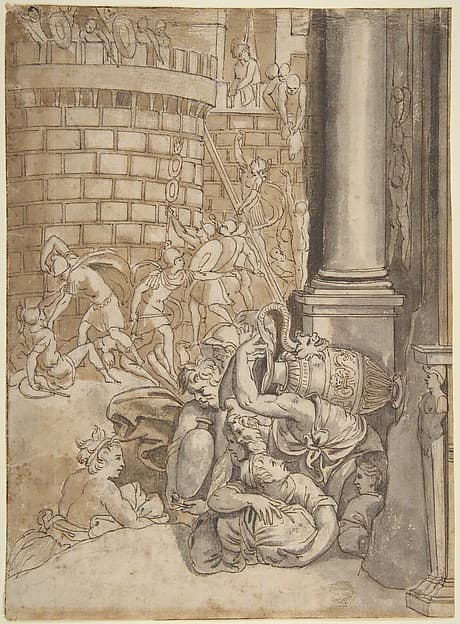 Sack of a City — Polidoro da Caravaggio